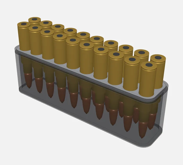 .308 Win / 7.62×51 ammo tray for 20 rounds