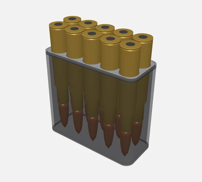 Плашка під патрони .50 BMG (12,7×99) на 10 патронів