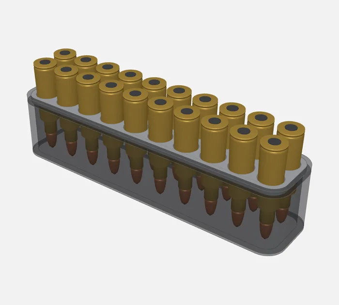 5.6×39 (.220 Russian) ammo tray for 20 rounds