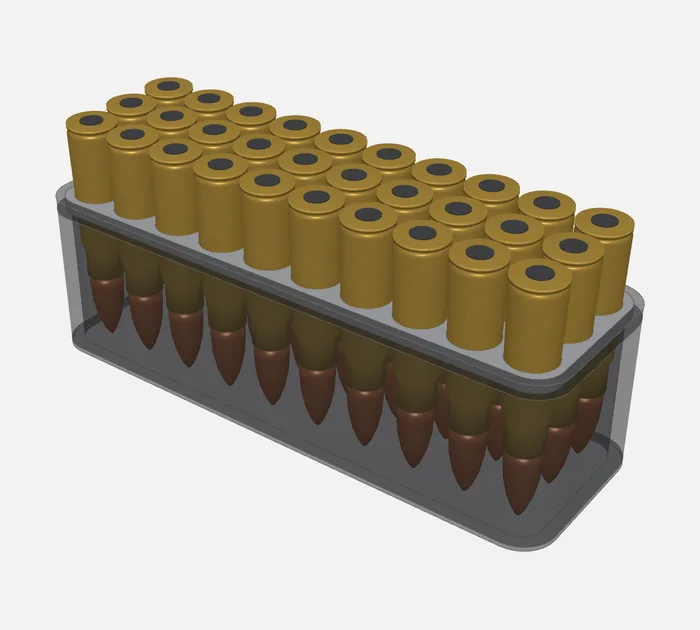 7.62×39 ammo tray for 30 rounds